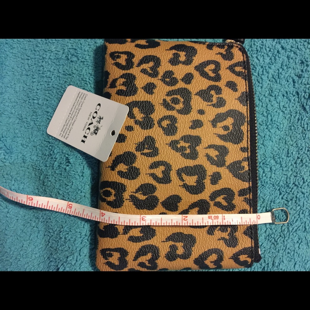 Coach Leopard wristlet, coin purse, and lanyard - Picture 7 of 8